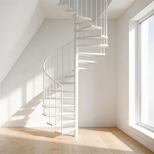 Apex-Mini: Ultra-Compact Space-Saving Spiral Staircase for Tiny Lofts