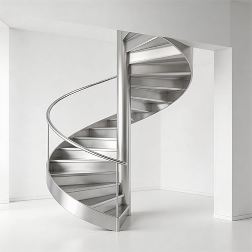 Aura-Pro: High-End Seamless Aluminum Spiral Staircase (Architectural Grade)