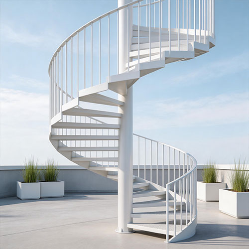 Aero-Lite: Ultra-Lightweight Architectural Aluminum Spiral Staircase