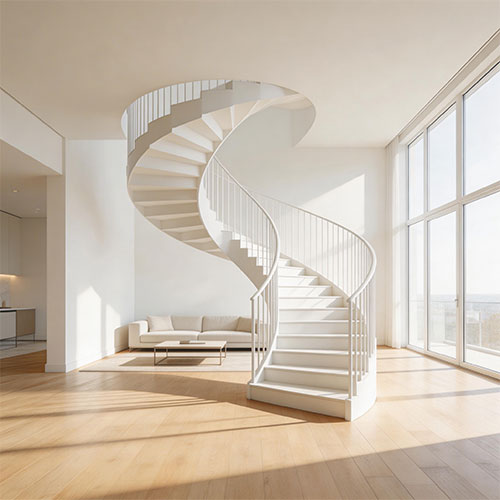 Unit-R: Standardized Modular Spiral Staircase for Urban Apartment Interiors