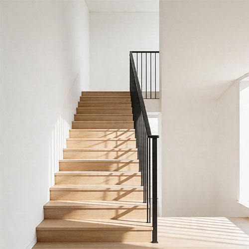 Apex-Picket: Minimalist Slim-Line Black Metal Picket Balustrade