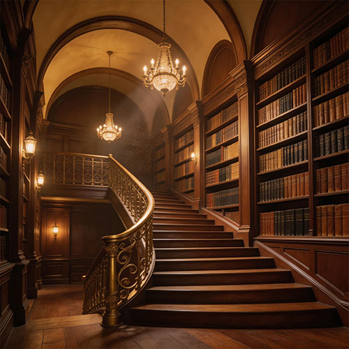 Grand-Glow: Antique Brass Finish LED Handrail for Classical Luxury