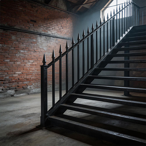 Forge-Picket: Industrial-Style Heavy-Duty Metal Railing for Lofts