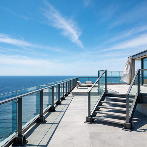 Storm-Glass: Reinforced 15mm Laminated Glass Balustrade for High-Rise Use