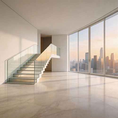 Invisible-Rail: Recessed Aluminum U-Channel for Fully Frameless Glass