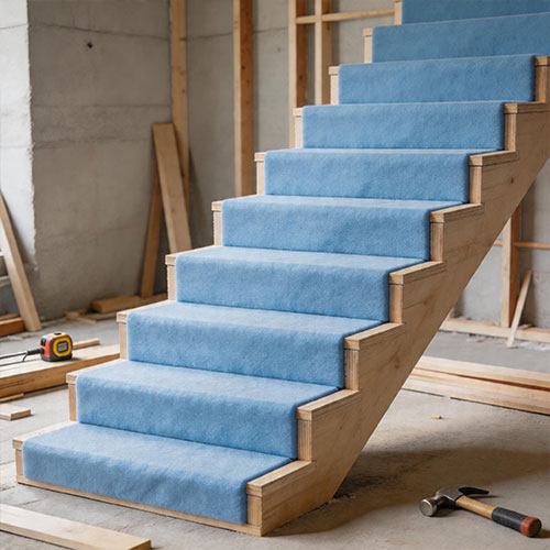 Heavy-Duty Temporary Protective Wraps for Stair Treads