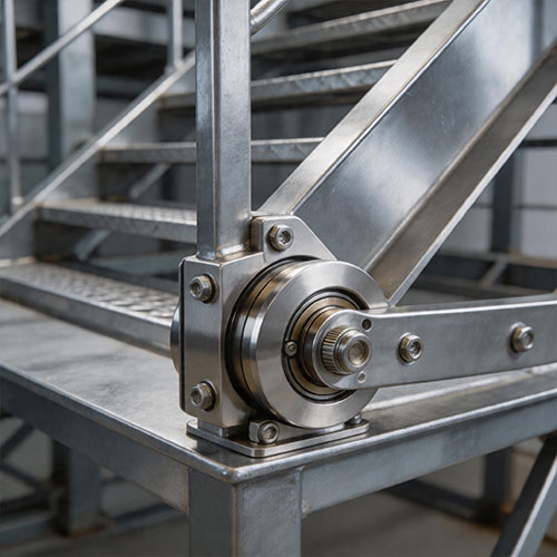 Heavy-Duty Bottom Rail Pivot for Commercial Glass Doors