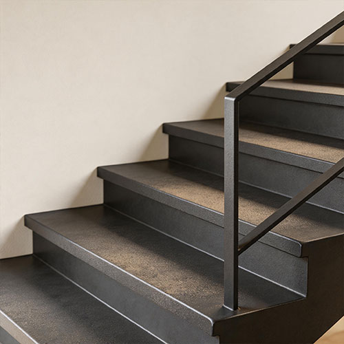 High-Grip Sand-Texture Powder Coated Steel Treads